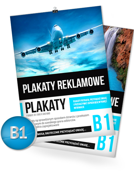 Plakat B1 (980 x 680 - StrefaWydruku.pl - drukarnia, druk ulotek, wizytówek, teczek, papieru Poznań